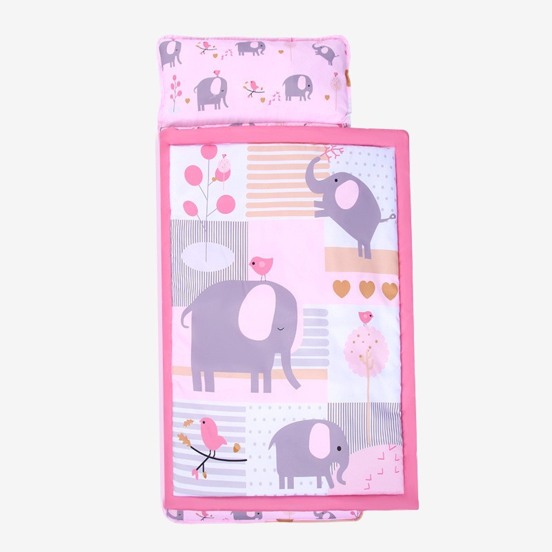 Baby Sleep Sack - 枕と毛布付きの幼児用マット,就学前のデイケア用の特大寝袋,キャンプや旅行用のポータブルマット