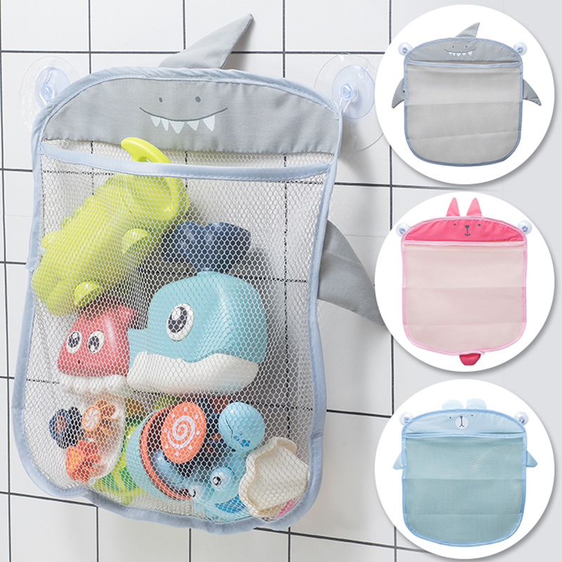 Baby Products Bag - 1個入り 可愛いアヒル型お風呂おもちゃ収納メッシュバッグ 防水速乾 吊り下げ式オーガナイザー 吸盤付き 赤ちゃん子供用バスルーム向け