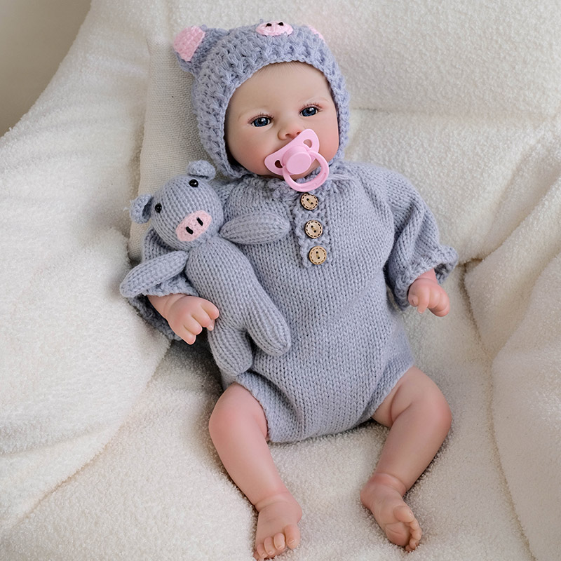 Baby Products For Skin - 48CMジュリエットリボーンドール、多層塗装3Dスキン、血管が見える、手作りリアルベビードール、ボネカスベベ
