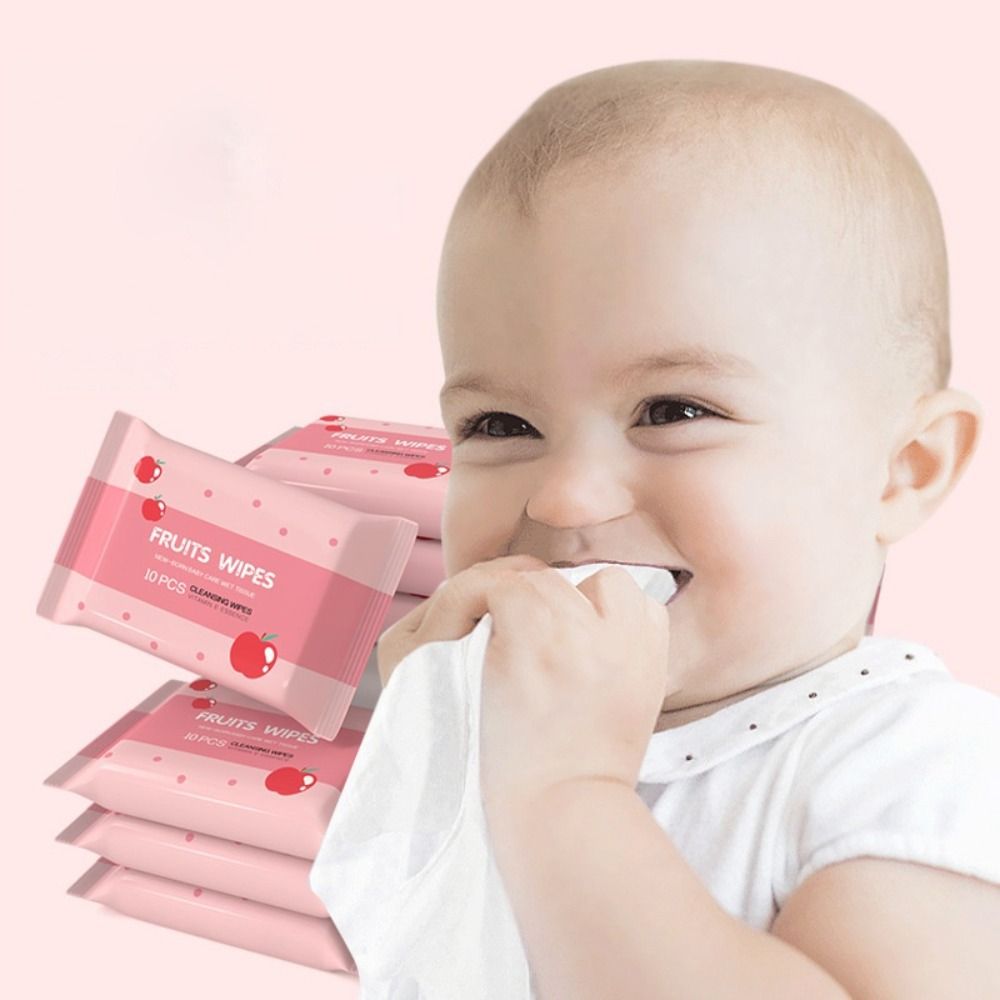 Baby Products For Skin - 使い捨ての布製ベビーワイプ,ポータブル,純水ケアツール,新品,10ピース/パック