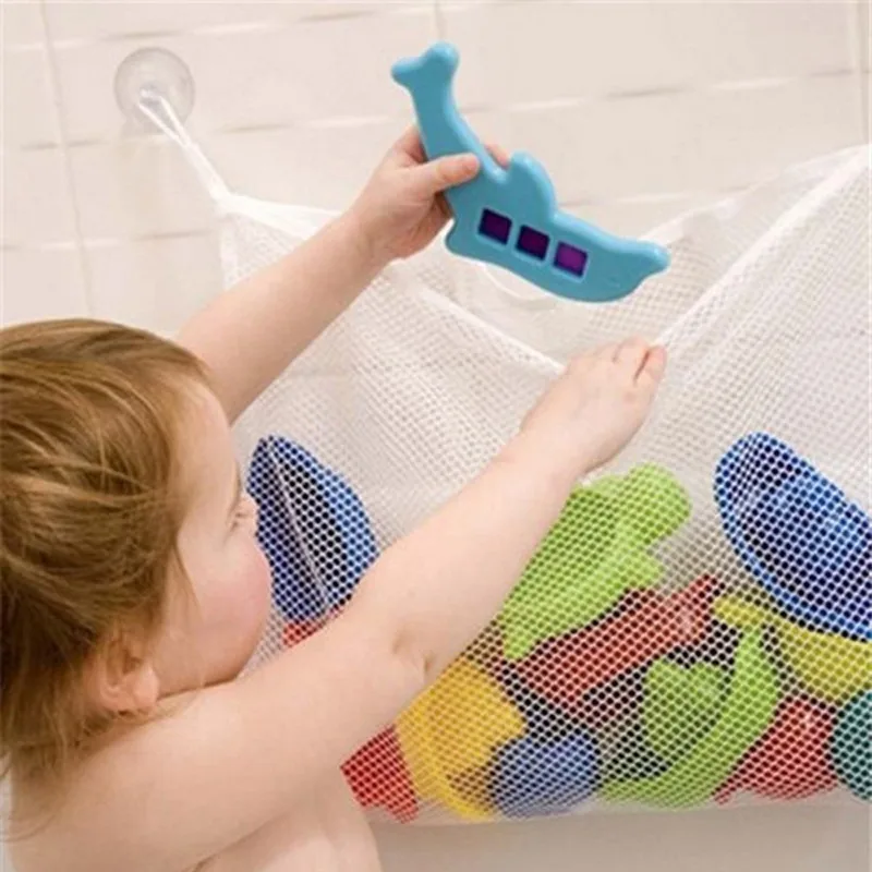 Baby Products Bag - ベビーバスルームメッシュバスバッグ子供漫画バスケットネット子供のゲームネットワーク防水布砂のおもちゃビーチ収納オーガナイザー