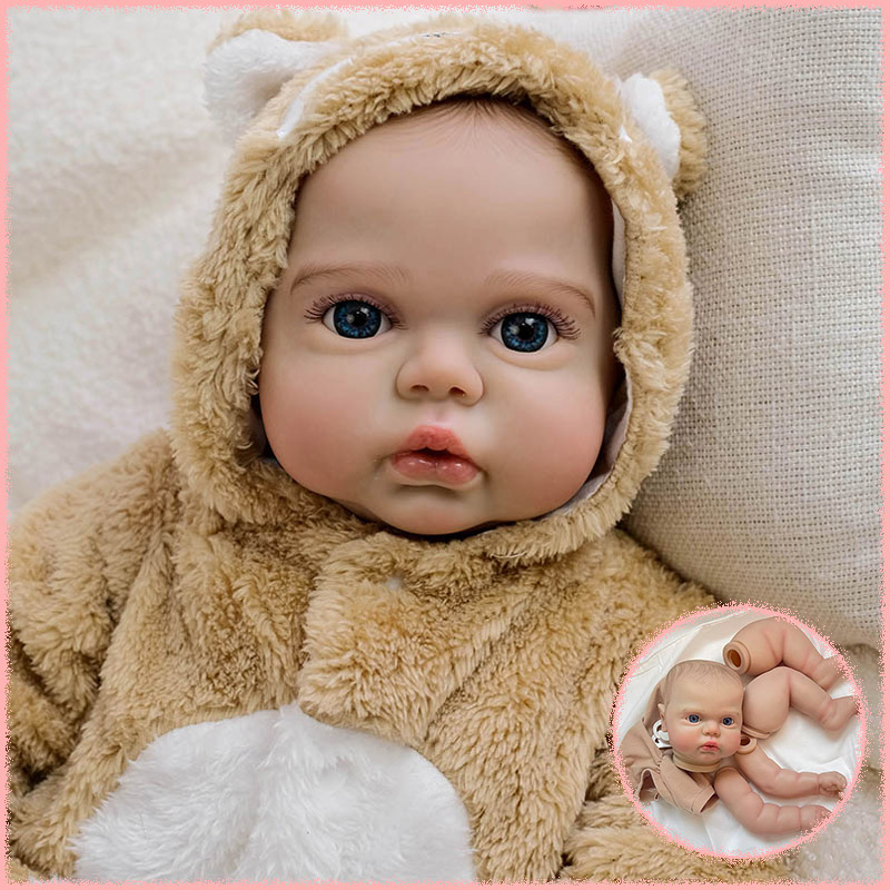 Baby Products For Skin - 19インチ多層塗装ピクルスアウェイクリボーンドールキットリアルな人形パーツ3Dスキン血管が見える手描きヘア