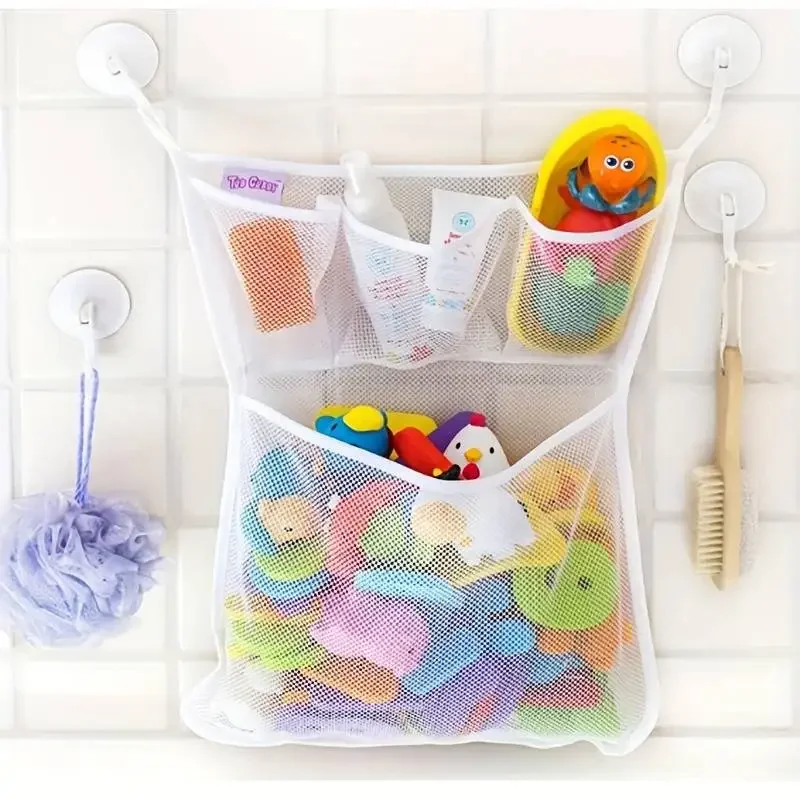 ベビーシャワーのお風呂のおもちゃ白ベビーキッズおもちゃ収納メ - Baby Products Bag のレビューと価格