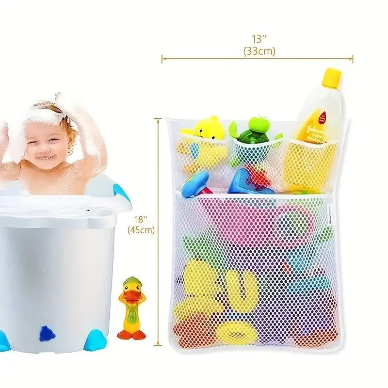 ベビーシャワーのお風呂のおもちゃ白ベビーキッズおもちゃ収納メ - Baby Products Bag のレビューと価格