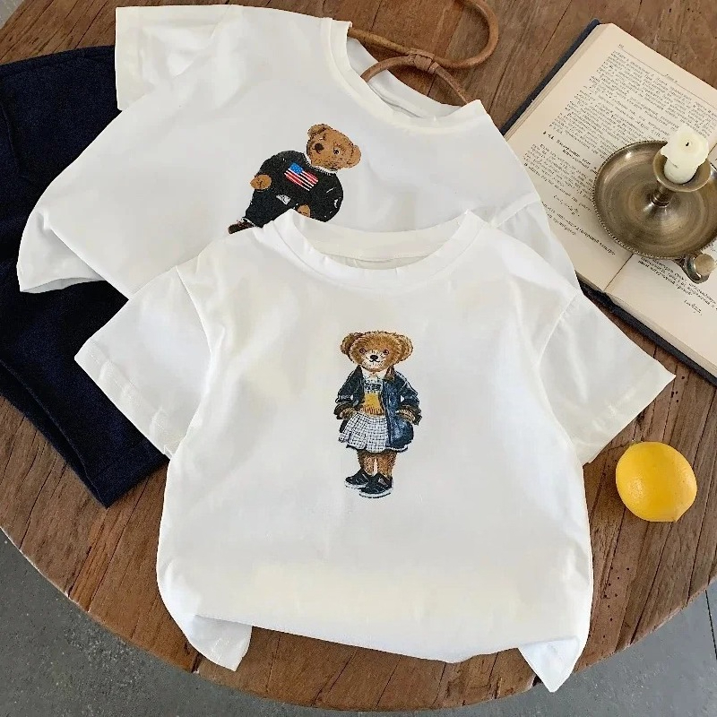 子供用Tシャツ 砂糖入り 夏新商品 男の子 女の子向け 漫画 - Baby Products Teddy Bear のレビューと価格