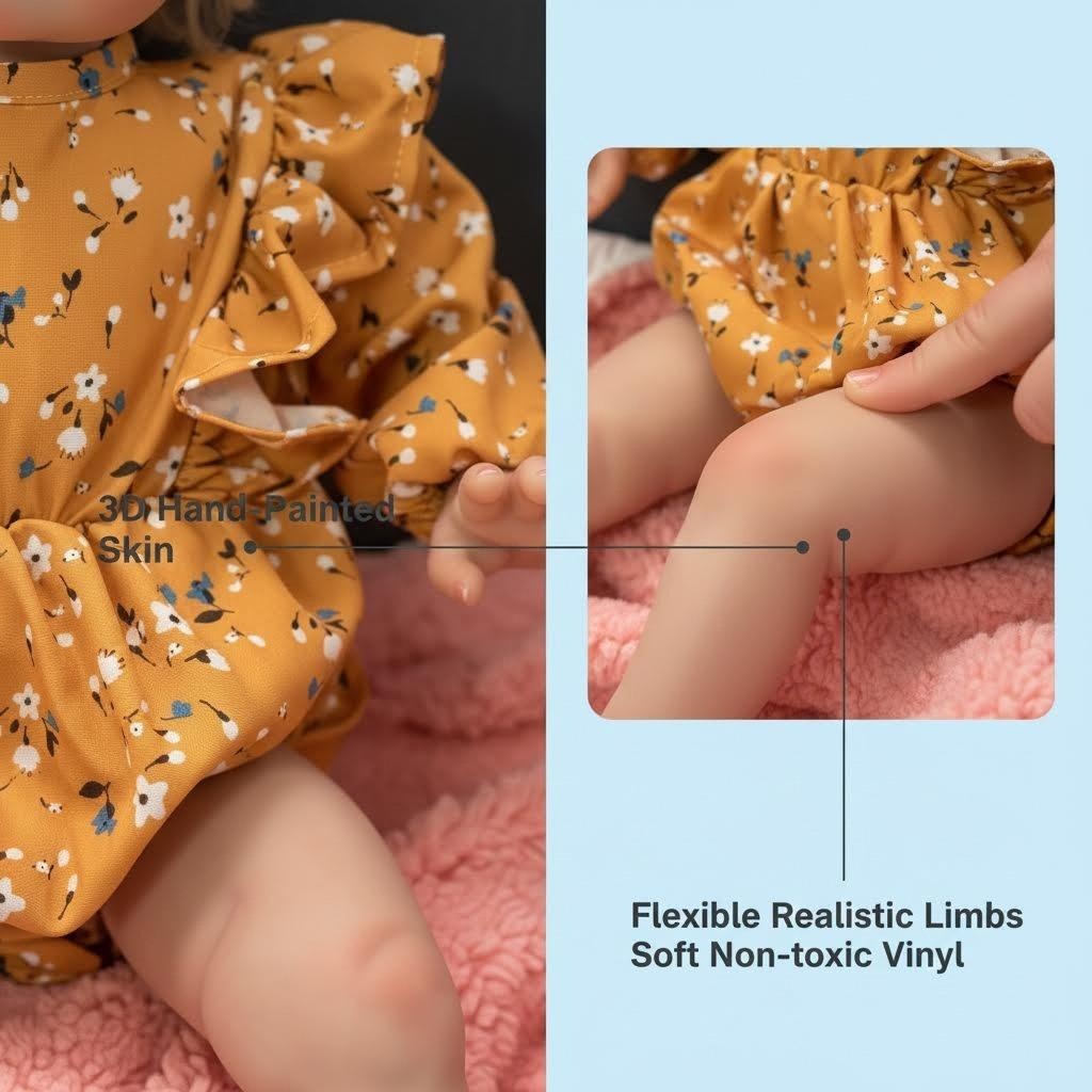 60cmのリボーンドール、エリー。リアルな女の子の幼児人形、 - Baby Products For Skin のレビューと価格