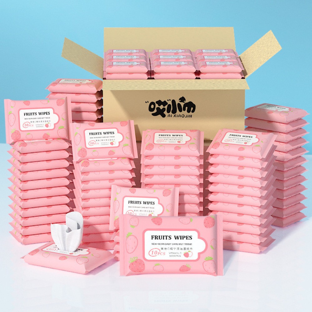 使い捨ての布製ベビーワイプ,ポータブル,純水ケアツール,新品 - Baby Products For Skin のレビューと価格