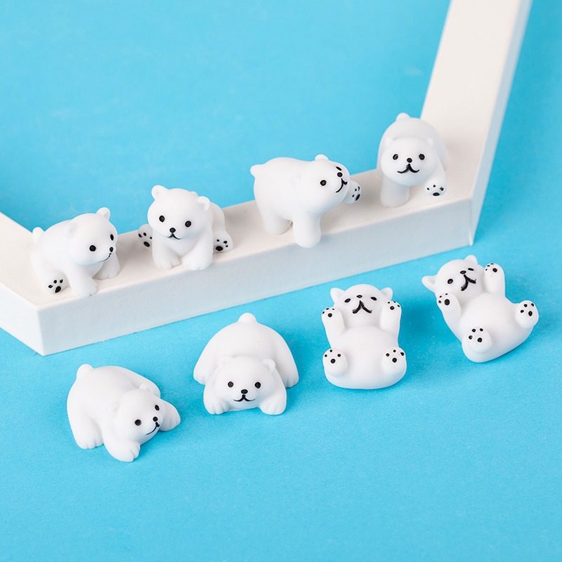 サプライズポップ可愛いベビー白いシロクマフィギュア樹脂製温か - Baby Products Good For Adults のレビューと価格