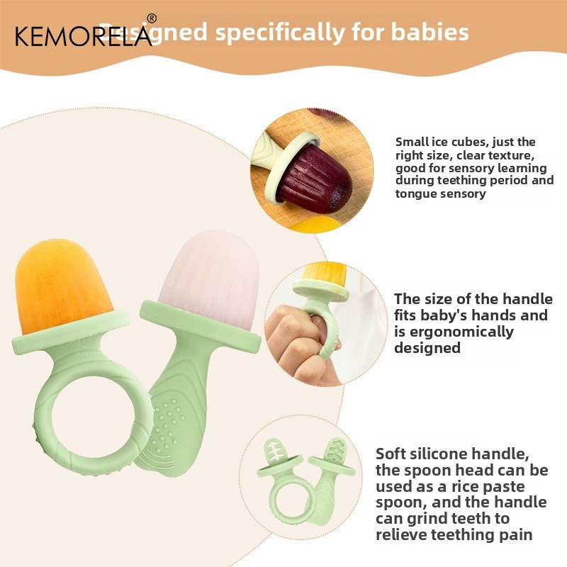 6つの空洞がある新しいベビー用歯固めアイスクリームスティック - Baby Products Cream のレビューと価格