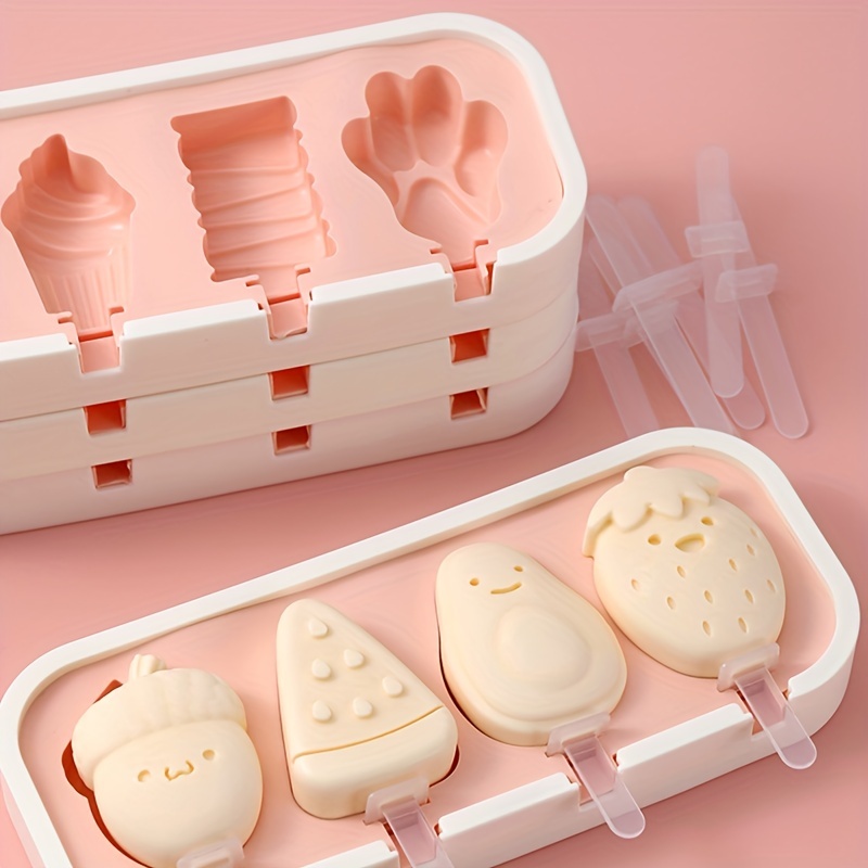 1個 BPAフリー シリコン製 アイスキャンディー型 DIY - Baby Products Cream のレビューと価格
