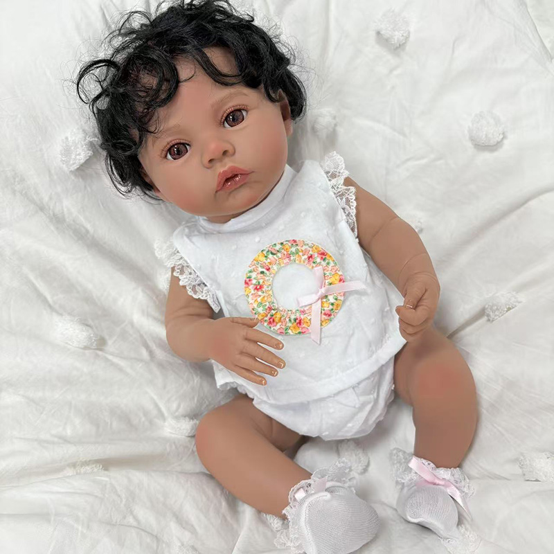 19インチのメドウダークスキンフルビニールボディリボーンドー - Baby Products For Skin のレビューと価格